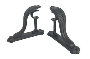 Unique artistic iron <b>curtain</b> brackets designed to match heritage architecture and vintage interior decor solutions - Product Image 2