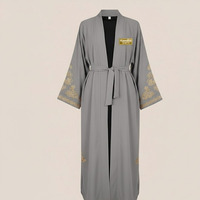 Abaya Kaftan pour femmes musulmanes modestes, vente en gros à Dubaï, pour l'Aïd et le Ramadan, en cuir respirant, personnalisable, pour adultes, haute qualité