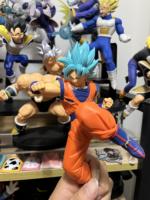 Figura Coleccionable Original de Goku Super Saiyan Blue, Modelo de Personaje de Anime, Juguete Auténtico Premium, Regalo para Amantes del Anime