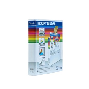 Chất lượng cao A4 trắng 2D Vòng chèn chất kết dính biểu tượng tùy chỉnh 25mm Độ dày bìa + tấm PVC da túi bìa tài liệu - Product Image 2