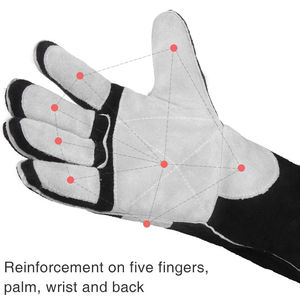 Guantes de soldadura de cuero de tendencia de la mejor calidad de alta calidad diseñados de primera calidad con resistencia al calor guantes de soldadura a un precio razonable - Product Image 6
