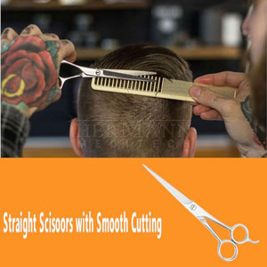 Tijeras de Peluquería Profesionales de Acero Inoxidable con Tensión Ajustable, Ligeras y Ecológicas para Salón - Product Image 5