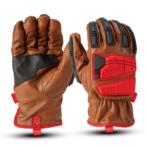 Anti <b>Vibration</b> Safety Work Gloves Cut Proof Breathable Heat Resistant Best Quality Polyester Heavy Duty Mechanic Gloves Anti - Product Image 5