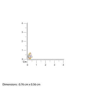 Boucles d'oreilles mini diamant doré - Product Image 6