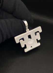 Colgante de circón de lujo al por mayor con piedras cultivadas en laboratorio de alta calidad, chapado en rodio, estilo Hip Hop para hombres y mujeres - Product Image 4