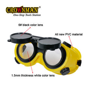 نظارات لحام CROWNMAN PPE قلاب للحام الداكن التلقائي نظارات لحام حماية العمال عدستين تصميم قابل للطي - Product Image 3