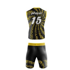 Uniformes de football 7v7 respirants en gros pour adultes et jeunes, entièrement sublimés, uniformes de flag football, logo personnalisé du club - Product Image 3