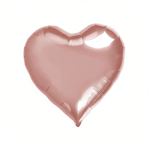 Ballons Cœur Métallisés Rose Doré pour la Saint-Valentin, 18 ou 12 Pièces par Sac - Product Image 2