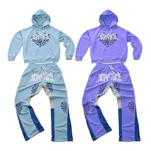 Derniers modèles de survêtements pour hommes avec impression en relief, logo/couleur personnalisés, respirants, de haute qualité, avec impression en relief et anti-rides - Product Image 1