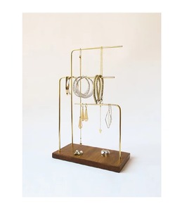 Présentoir de bijoux élégant en or pour bagues, boucles d'oreilles et colliers-pour la décoration intérieure et les cadeaux - Product Image 2