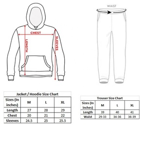 Vêtements de sport d'hiver personnalisés en gros pour hommes, ensemble deux pièces respirant à séchage rapide en polyester et élasthanne avec fermeture éclair et logo imprimé - Product Image 6