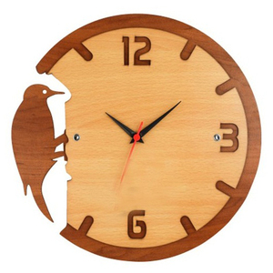 Wooden Decorative Design <b>Clock</b> Living Room Dark Chocolate Color Wall Silent <b>Bedroom</b> Wall Home Decor <b>Clock</b> - Product Image 5