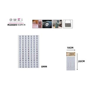 Pequeñas pegatinas de diamantes decorativas transparentes - Product Image 1