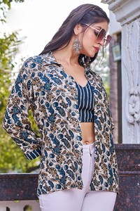 Camisetas de Tirantes Cortas Formales para Mujer, de Poliéster/Algodón, Estampadas, con Cuello en V, Sexys, de Verano, ODM OEM, de Secado Rápido - Product Image 5