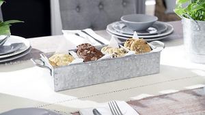 Bandeja de Almacenamiento de Metal Galvanizado para Uso en el Hogar, Hoteles, Bares, Restaurantes, Bodas y Eventos, Nuevos Diseños, Compradores Comerciales, Hecho a Mano - Product Image 2