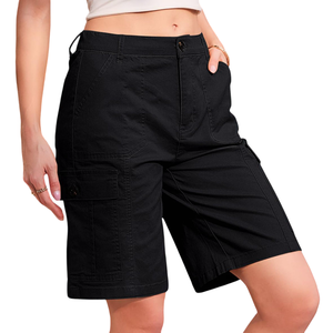 Nouveautés Short cargo séchage rapide classique été quotidien décontracté mode couleur unie short respirant pour femmes - Product Image 6