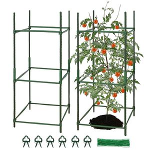 Cage Vegetable Trellis Assembled Garden Plants Stakes Support Frame Kit Connectors <b>Ties</b> <b>Clips</b> Outdoor Cucumber Vine Climbing - Product Image 4