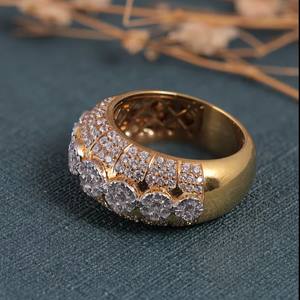 Anillos Finos de Moissanita VVS con Baño de Oro Rosa y Diamantes Iced Out, Corte Brillante, Certificación IGI Original, Estilo Hip Hop para Hombres, Ideales para Fiestas - Product Image 5