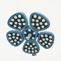 Lampe chirurgicale LED sans ombre à 5 pétales, montée au plafond, en métal, 160 000 lux d'éclairement, CRI 92, CE ISO - Grande Vente
