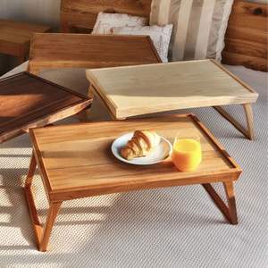 Bandeja de Cama Rectangular de Madera Ecológica Personalizada |   Artesanía Hecha a Mano |   Suministro al por Mayor - Product Image 1
