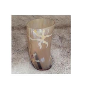 Vaso de cuerno Natural de búfalo personalizado de alta calidad, copa de vino blanco con cuerno de Metal para uso en fiestas - Product Image 6