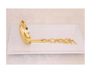 Leaf Design Couteau à gâteau décoratif Set de couteaux à beurre en métal couleur or Set de couverts à des prix raisonnables - Product Image 6