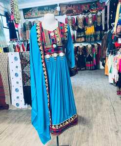 Kuchi pathani ชุดคลุมยาวสำหรับผู้หญิง, ชุดเดรสวัฒนธรรมชุดกระโปรงยาวแบบปักลาย - Product Image 2