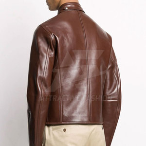 Casual Winter <b>Jacket</b> With Smooth Outdoor Style For Modern <b>Men</b> <b>Leather</b> <b>Jacket</b> Everyday Wear - Product Image 4