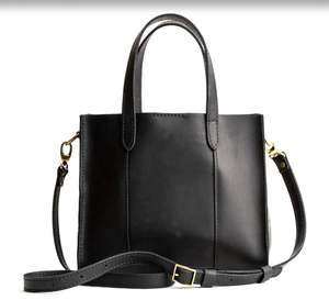 Wholesale Premium Quality <b>Women</b> Genuine Leather Crossbody Tote <b>Bag</b> Fashion Shoulder <b>Bag</b> Zipper Modern <b>Black</b> Office Travel - Product Image 1
