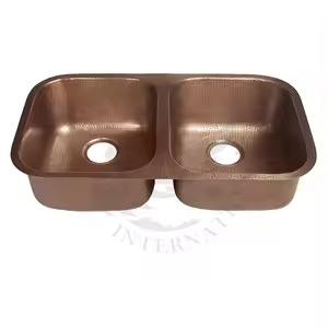 Luxury <b>Copper</b> Sink Polished Shining Surface High-Quality Artisan Craftsmanship Statement Piece For Stylish Homes - Product Image 5