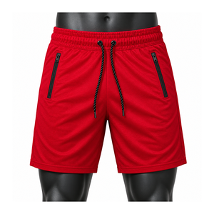 Pantalones Cortos Deportivos de Secado Rápido para Hombre, con Logotipo Personalizado, para Entrenamiento Atlético y Running, con Bolsillos con Cremallera y Cintura Elástica - Product Image 1