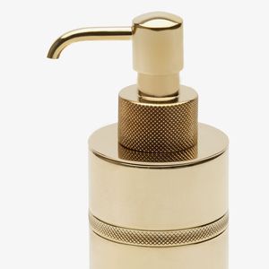 Distributeur de lotion métallique élégant avec une texture lisse unique, idéal pour les salles de bains, les hôtels, les appartements et les intérieurs modernes - Product Image 6