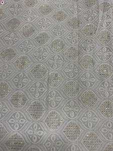 Sherwani pour filles de créateur pour les mariages Tissu Georgette à carreaux brodé fantaisie avec bande de roulement tissée Techniques de tricot utilisées - Product Image 4