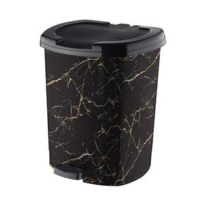 Ensemble de 3 poubelles hygiéniques à pédale avec motifs – Seaux intérieurs de 7L, 13L et 22L pour cuisine et bureau – Portable - Product Image 5