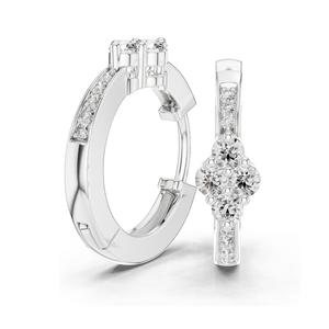Pendientes de Diamantes de Laboratorio de 0.39 CT, Claridad VVS-VS-EF, Diamantes CVD, Oro de 18KT, 14KT, 10KT y Plata 925, Oro Rosa, Amarillo, Blanco - Product Image 5