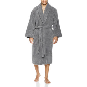 Excellent Design à la mode nouveau peignoir de bain d'hôtel pour hôtel de luxe unisexe 100% coton Spa serviette éponge peignoir blanc - Product Image 3