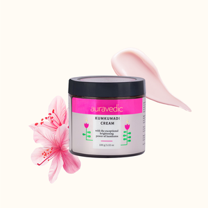 Crema Kumkumadi para el Cuidado Facial de la Piel, Crema Blanqueadora con Vitamina C y Arbutina, Ingredientes Principales: Ácido Hialurónico y Cúrcuma - Product Image 1