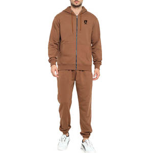 ชุดวอร์มสำหรับผู้ชายชุด2ชิ้นเสื้อแจ็คเก็ตมีฮู้ดแขนยาวและกางเกงขายาวชุดวิ่งออกกำลังกายสำหรับผู้ชายเสื้อผ้าที่มีน้ำหนักเบาฤดูใบไม้ร่วง - Product Image 1