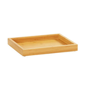 Plateau de service en bois d'acacia 12 \ "X 9 3/4 \" pour le stockage de cuisine et le service des aliments - Product Image 1