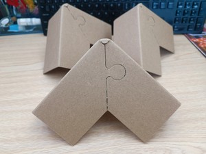 High Quality Eco-Friendly V-Shape Kraft Paper Carton Box with Puzzled Cut <b>Corner</b> <b>Protector</b> Vietnam Supplier - Product Image 3