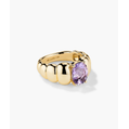 Charlotte Gemstone <b>Ring</b> with Puffy Diamond Elegant and Luxurious Accessory - Product Image 1