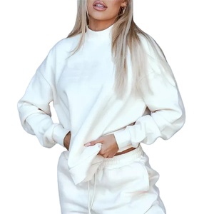 Custom Couples Sports Winter Blank Jogger Unisex Tech Fleece Tracksuit, Plain Hoody 2 Piece Fleece Women Cotton Plain Sweat Suit - Product Image 6