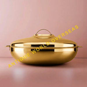 Juego de Ollas Calientes de Acero Inoxidable con Grabado Láser Decorativo, Estilo Real de Lujo, Aislado para Mantener la Comida Caliente, Tapa para Cazuela, Cocina, Restaurante - Product Image 5