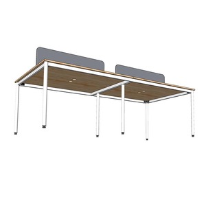 OMA HBOM008 4-Piece Cluster <b>Desk</b> Natural Melamine Wood Modern & Minimalist Design <b>Foldable</b> for Home Office Workspace - Product Image 6