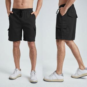 Pantalones cortos de hombre de doble capa de compresión de sudor personalizados OEM 2 en 1 pantalones cortos deportivos de nailon para hombre - Product Image 2