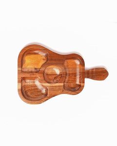 Plateau de service sectionnel en bois sculpté à la main de forme personnalisée pour apéritif au prix de gros - Product Image 4