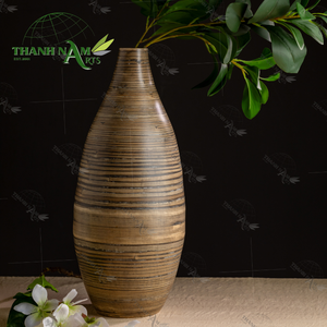 Nuevo jarrón de bambú, soporte decorativo ecológico para flores de bambú para el hogar y la exhibición de mesa - Product Image 5