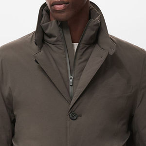 Chaquetas para Hombre con Mangas Largas para Compradores Mayoristas, Servicio OEM, Logotipo Personalizado, Repelente al Agua, con Capucha, Cierre de Cremallera Frontal, Dos Bolsillos Laterales - Product Image 2