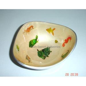 Cuencos para servir comida con colores esmaltados azules en el interior, cuencos de aluminio para fiestas, hogar y mesa de Hotel, ensaladeras decorativas - Product Image 3