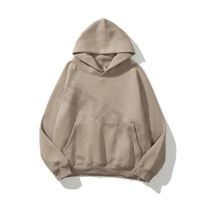 Sudaderas con capucha doble para hombre de talla grande de maternidad de Color sólido, ajuste holgado, 100% algodón, logotipo personalizado, Sudadera con capucha de fábrica en blanco - Product Image 3